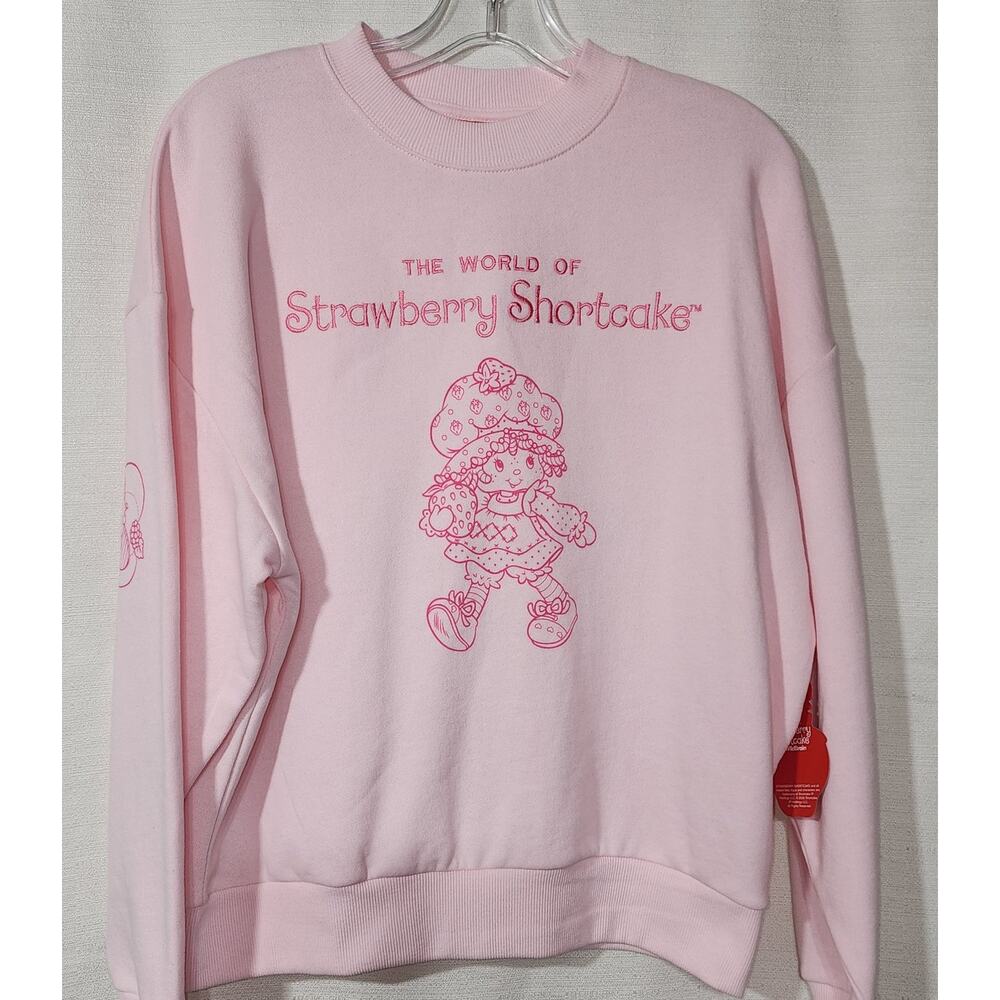 Strawberry shortcake pink sweatshirt women's size XS